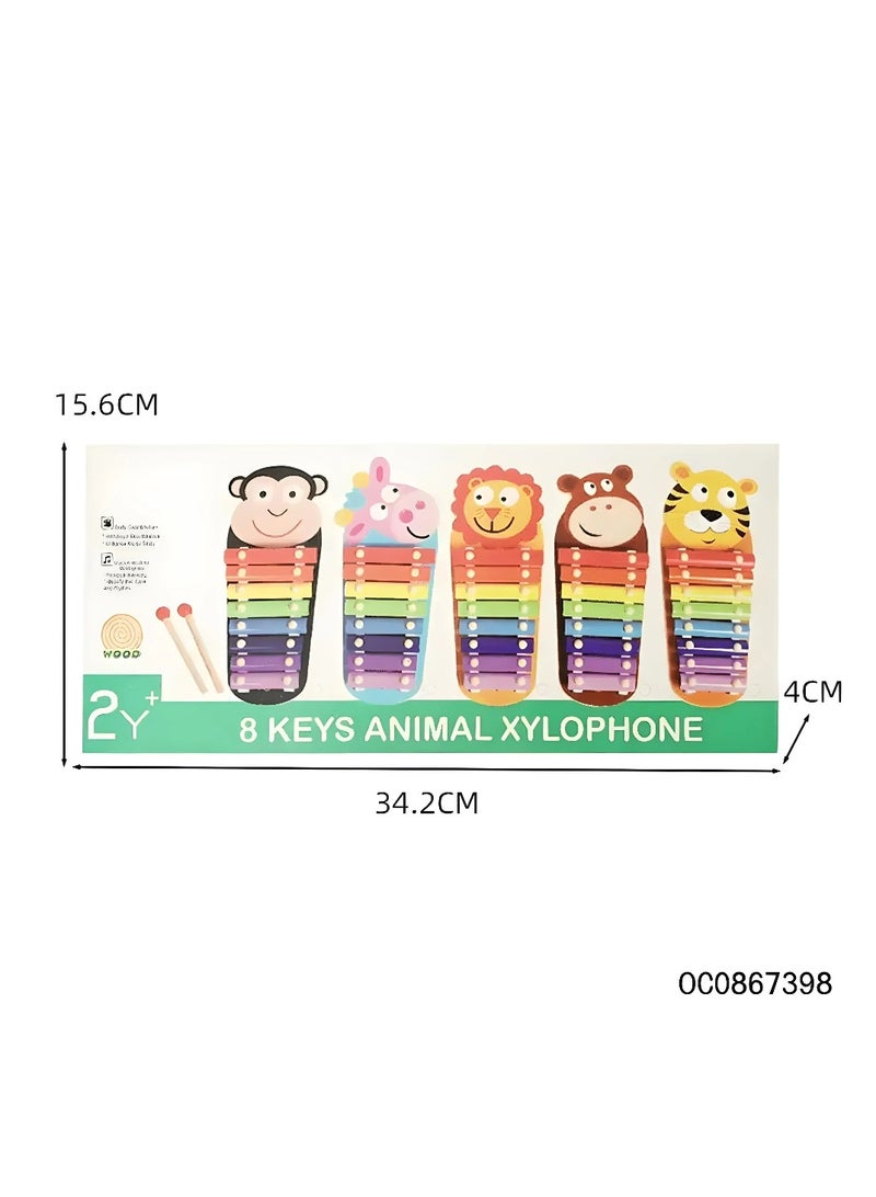 8 Keys Animal Xylophone - Cow(8 KEYS ANIMAL XYLOPHONE - COW)