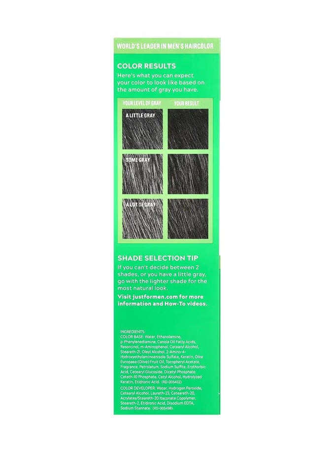 Shampoo-In-Color, Real Black H-55, Single Application Haircolor Kit