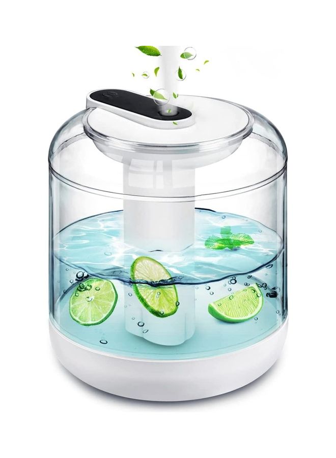 Portable Cool Mist Humidifier White/Clear