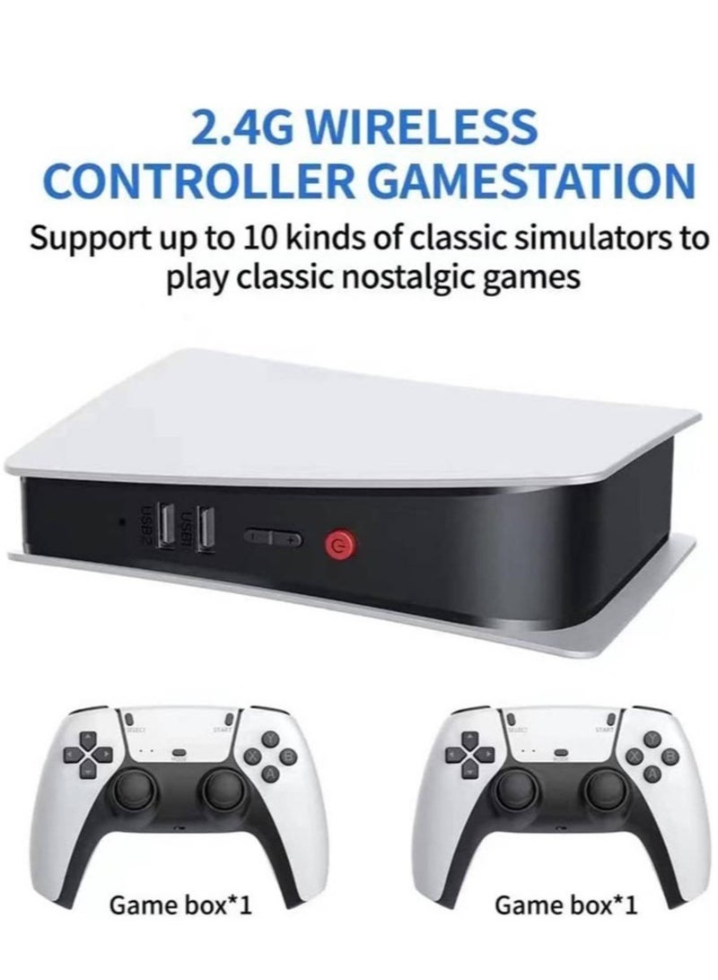 M5 Game Console 2.4gb Wireless Controller Game Station, 4K HD Output Retro Classic Video Game Console upto 15000 Games