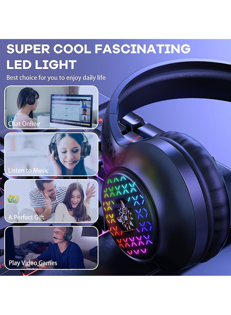 X7 Pro Wired Headphone High Fidelity Noise Reduction RGB Breathing Light 3.5mm USB Stereo Gaming Headset