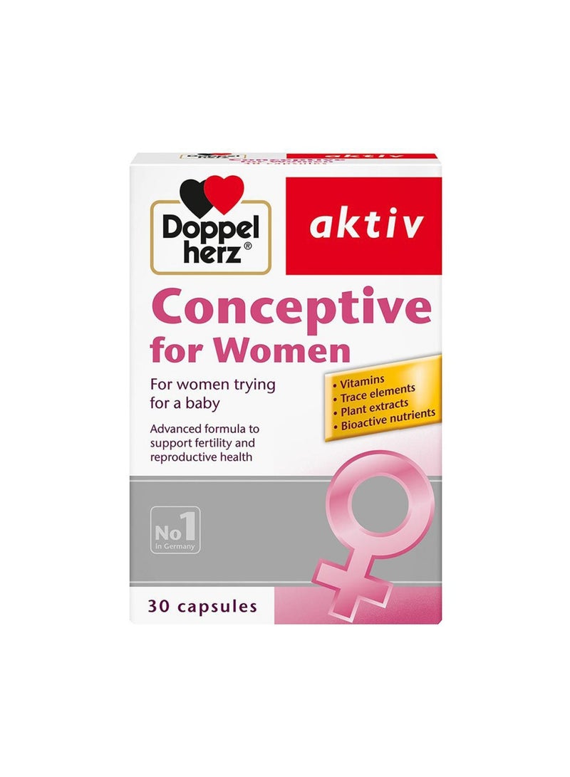 Aktiv Conceptive Capsules For Women'S Fertility & Reproductive Health Pack Of 30'S