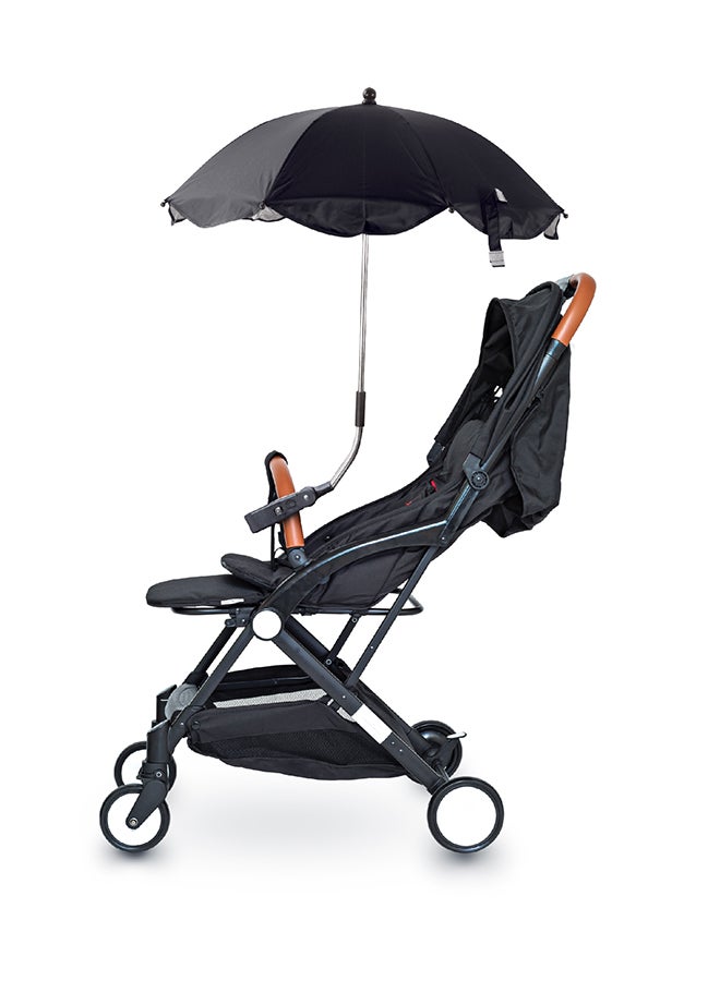 Waterproof Baby Stroller Umbrella With 180 Degree Adjustable Arm Universal Clip, Black