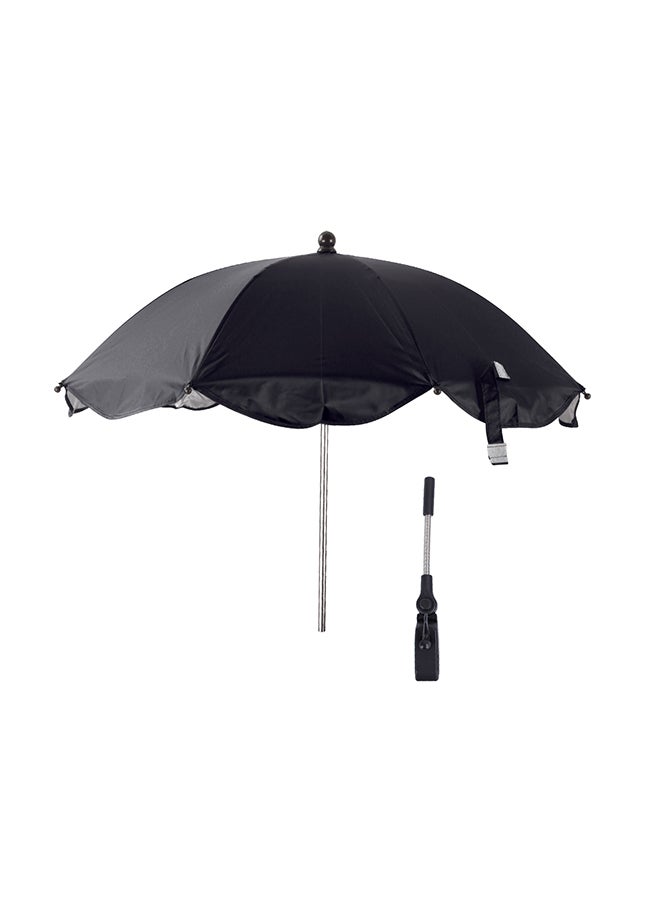 Waterproof Baby Stroller Umbrella With 180 Degree Adjustable Arm Universal Clip, Black