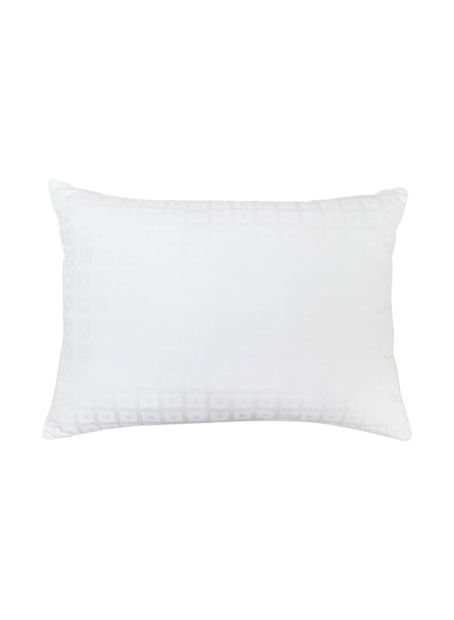 HRU Ball Fibre Pillow, White - 50x70 cm