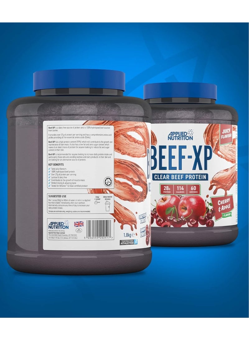 Applied Nutrition Beef-XP 1.8kg, Cherry & Apple Flavor, 60 Serving