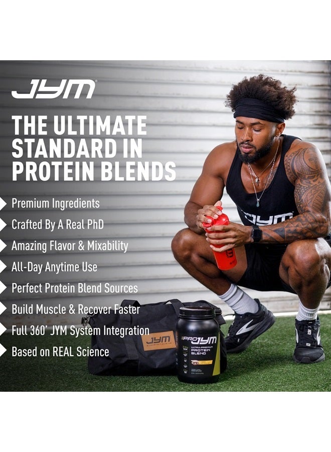 Pro JYM Natural Chocolate Brownie Protein Powder Blend - Whey Protein Isolate, Casein, & Milk Protein Isolate, for Men & Women Recovery Shakes | JYM Supplement Science | 45 Servings,Pack of 1