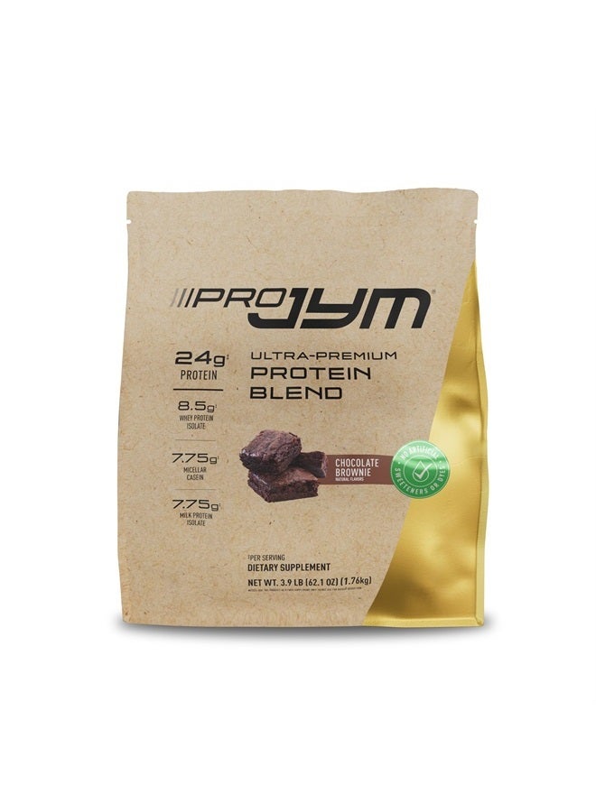 Pro JYM Natural Chocolate Brownie Protein Powder Blend - Whey Protein Isolate, Casein, & Milk Protein Isolate, for Men & Women Recovery Shakes | JYM Supplement Science | 45 Servings,Pack of 1
