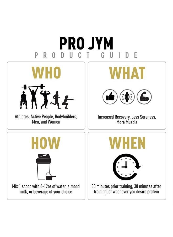 Pro JYM Natural Chocolate Brownie Protein Powder Blend - Whey Protein Isolate, Casein, & Milk Protein Isolate, for Men & Women Recovery Shakes | JYM Supplement Science | 45 Servings,Pack of 1