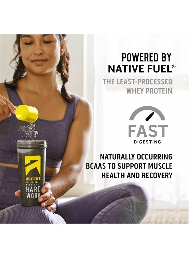 100% Whey Protein Powder - Post Workout Whey Protein Isolate, Zero Artificial Flavors & Sweeteners, Soy & Gluten Free, 5.5g BCAA, 2.6g Leucine, Essential Amino Acids, Vanilla Bean 2 lb