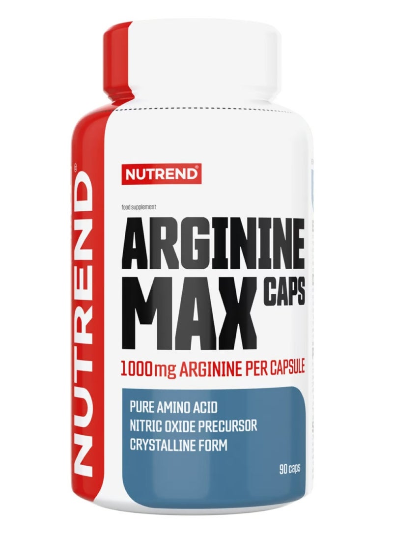 Arginine Max Caps 1000 mg Arginine Per Capsule 90 Caps