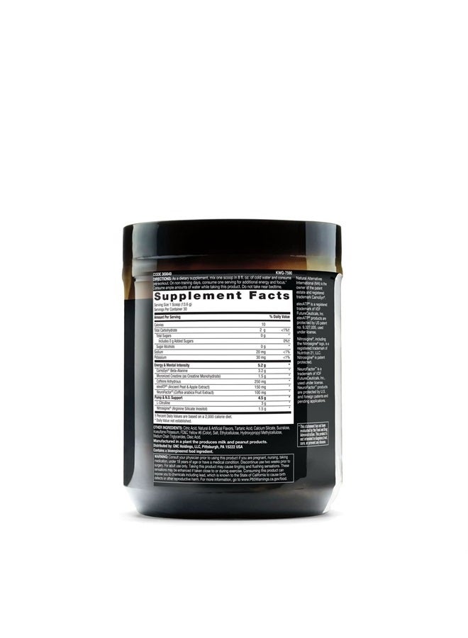 LIT | Clinically Dosed Pre-Workout Powder | Contains Caffeine, L-Citrulline, Beta-Alanine, and Nitric Oxide | Orange Mango | 30 Servings