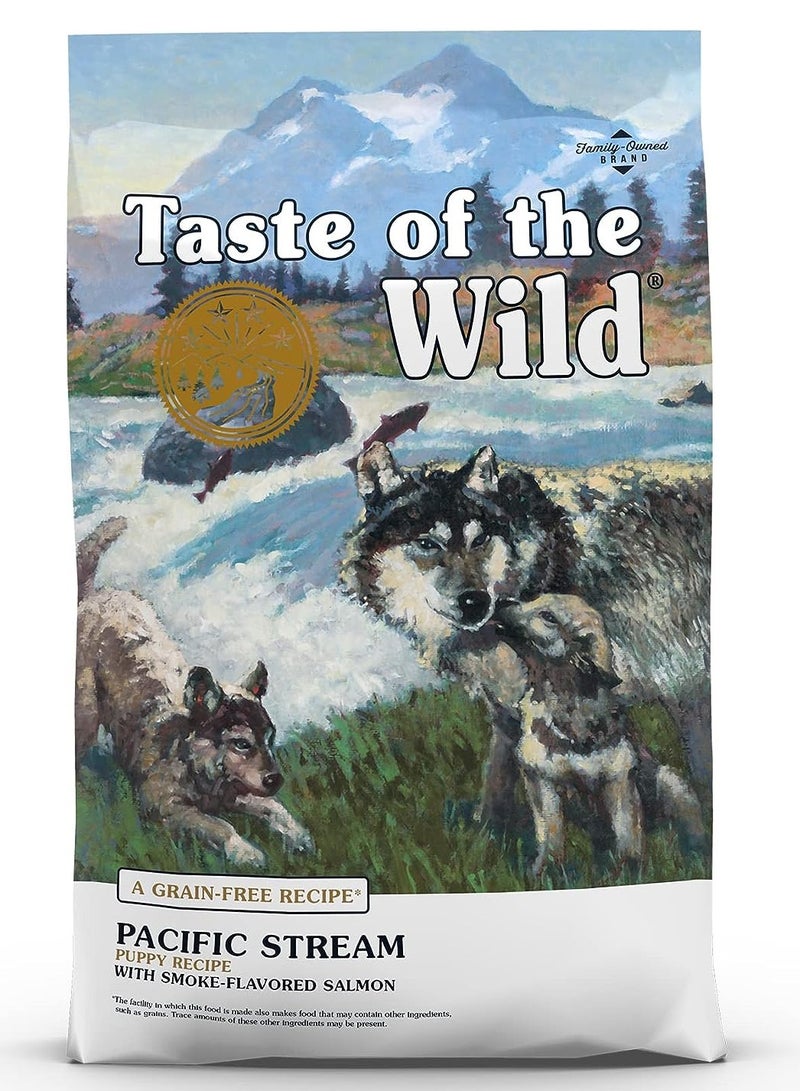 Taste of the Wild Grain Free High Protein Real Meat Recipe Pacific Stream Puppy Premium Dry Dog Food 12.7Kg