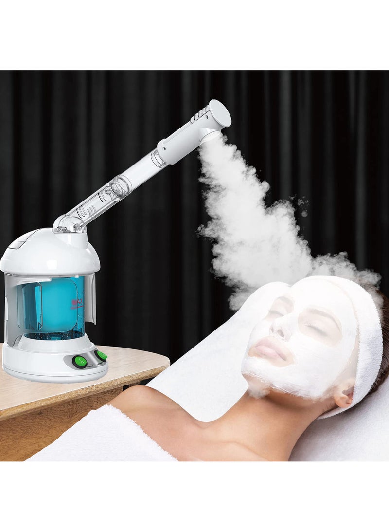 Nano Ionic Face Steamer with 360° Rotatable Sprayer, Portable Facial Steamer for Personal Care Use at Home or Salon