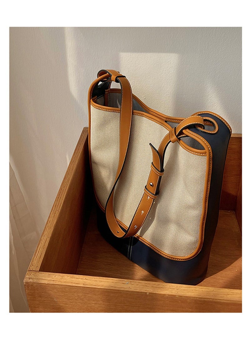 Bucket Hobo Bags for Women Leather Purse Handbag Lady Designer Tote Large Shoulder Bag