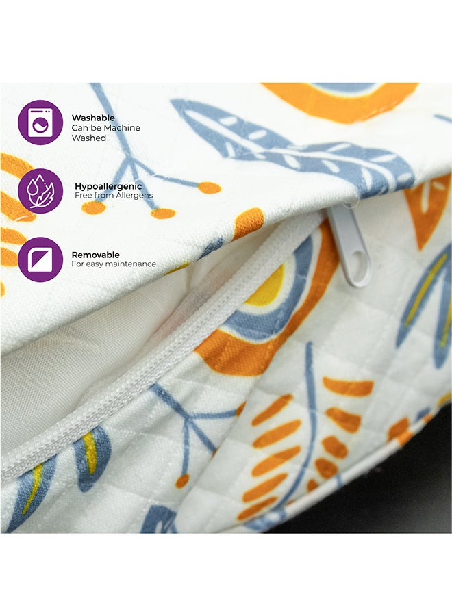 Portable Nursing Breast Feeding Baby Support Pillow Cushion With Washable Zippered Cover