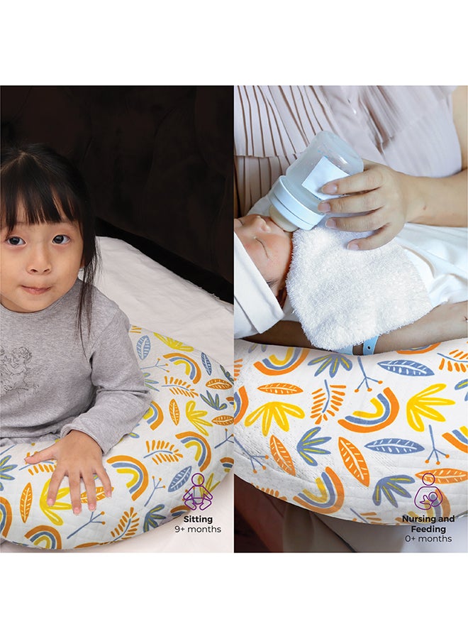Portable Nursing Breast Feeding Baby Support Pillow Cushion With Washable Zippered Cover