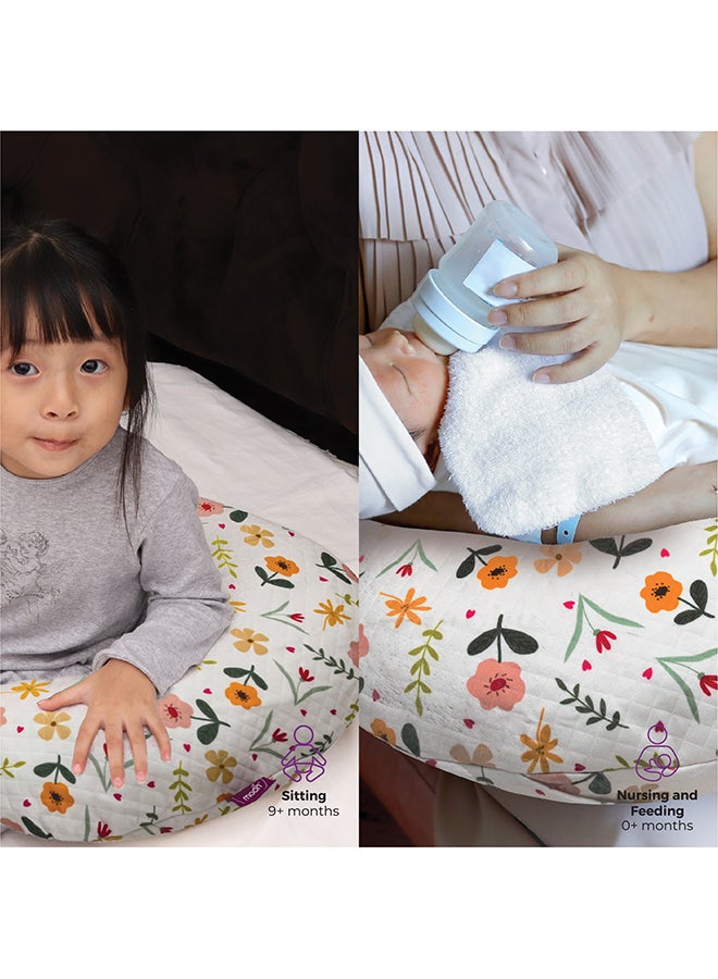 Portable Nursing Breast Feeding Baby Support Pillow Cushion With Washable Zippered Cover