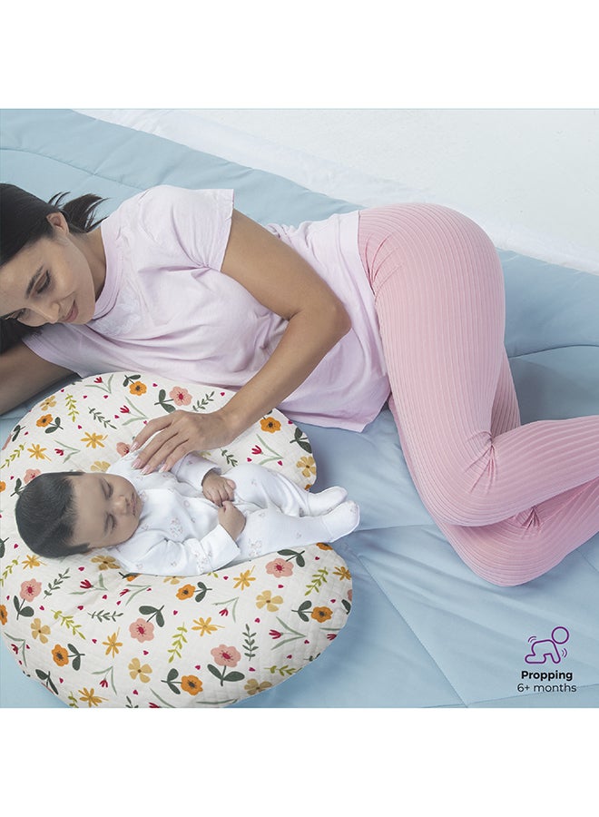 Portable Nursing Breast Feeding Baby Support Pillow Cushion With Washable Zippered Cover