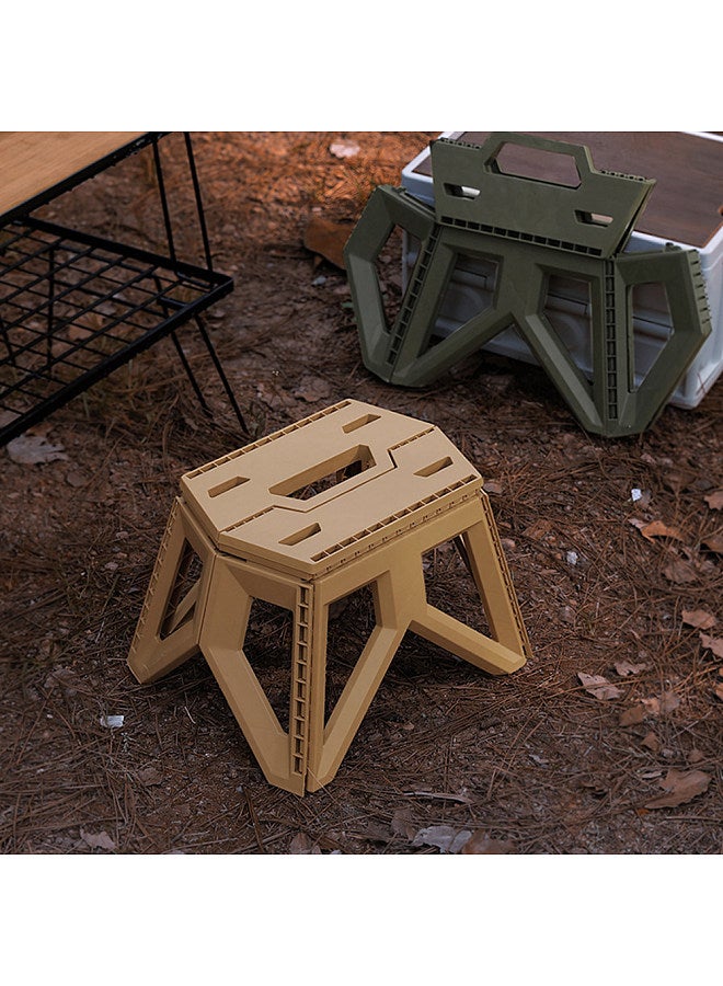 Folding Step Stool for Kids and Adults Non-slip Stool Chair for Camping Fishing Home Kitchen