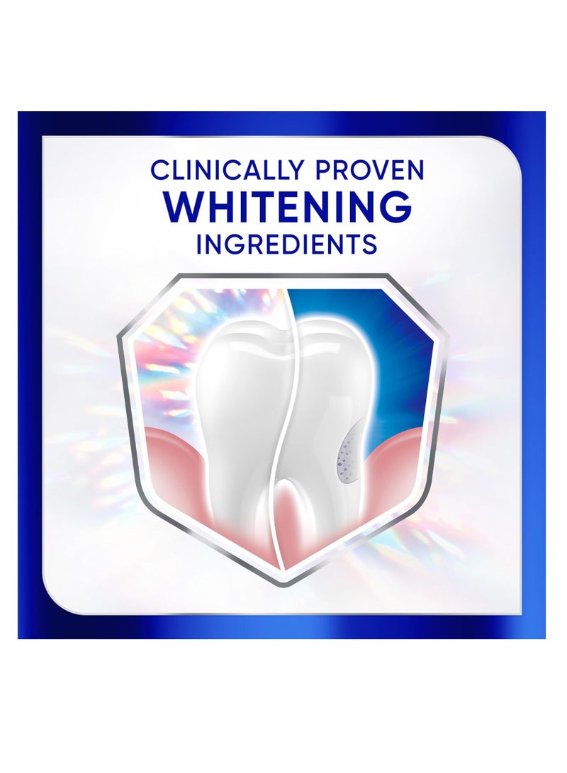 Sensodyne Clinical White Toothpaste Clinically Proven Whitening for Sensitive Teeth, Stain Protector, 3.4 oz x 3