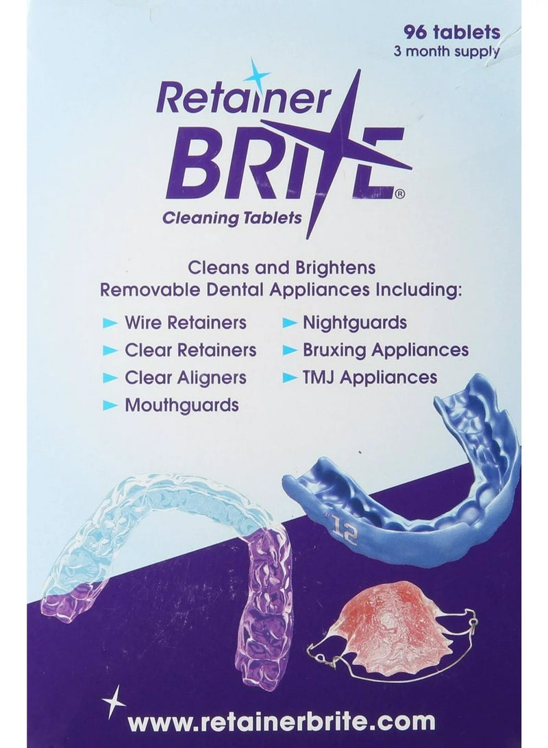 Retainer Brite 96 Cleaning Tablets