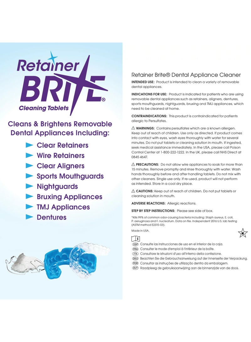 Retainer Brite 96 Cleaning Tablets