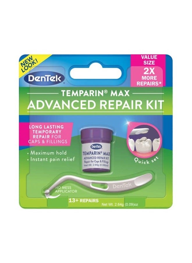 Temparin Max Advanced Dental Repair Kit, 13+ Repairs (Pack of 2)