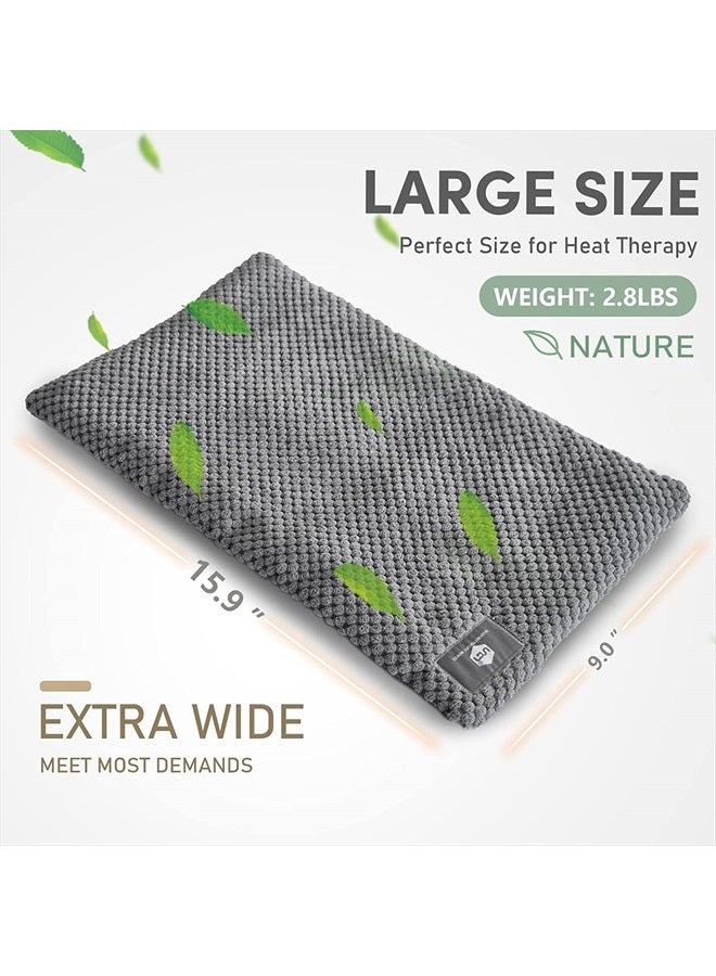 UNCN Wide Microwave Heating pad with Washable Cover 9 * 15