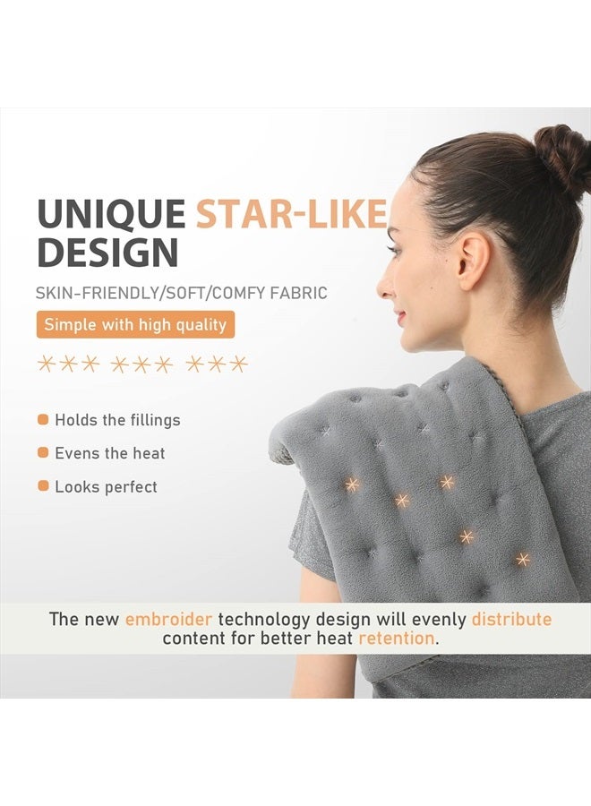 UNCN Wide Microwave Heating pad with Washable Cover 9 * 15