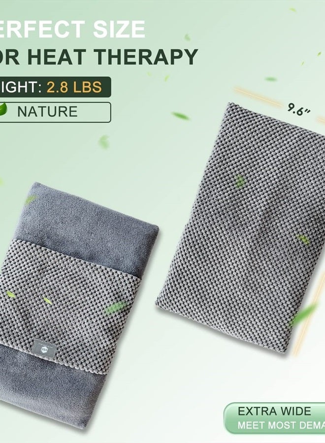 UNCN Wide Microwave Heating pad with Washable Cover 9 * 15