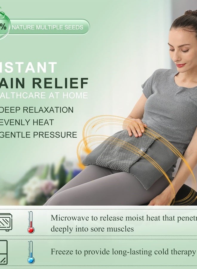 UNCN Wide Microwave Heating pad with Washable Cover 9 * 15
