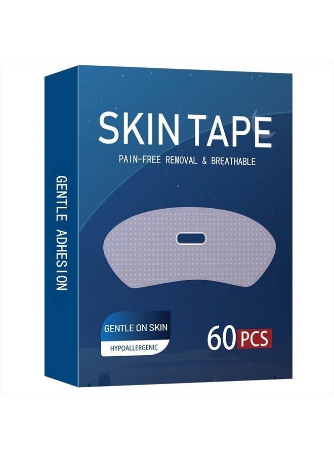 Gentle Hypoallergenic Tape 60 PCS, Latex Free Medical Grade Tape, Pain-Free Removal Tape, Silicone Adhesive Strips
