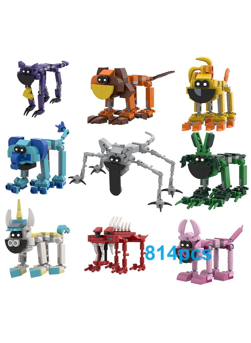 814 Pcs Poppy Playtime Smiling Critters Anime Characters Building Block Set