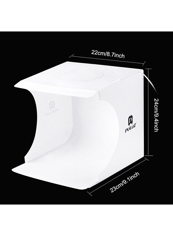 Mini Folding Lightbox Photography Photo Studio LEDs Panel Light Soft Box Photo Background Kit