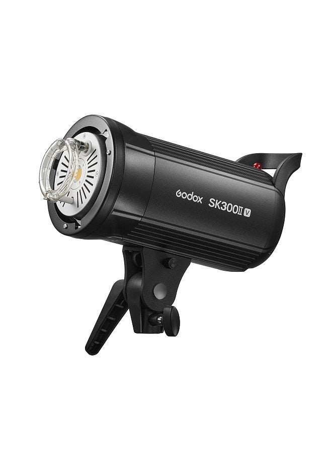 SK300II-V Upgraded Studio Flash Light 300Ws Power GN58 5600±200K Strobe Light Built-in 2.4G Wireless X System with LED Modeling Lamp Bowens Mount Photography Flashes
