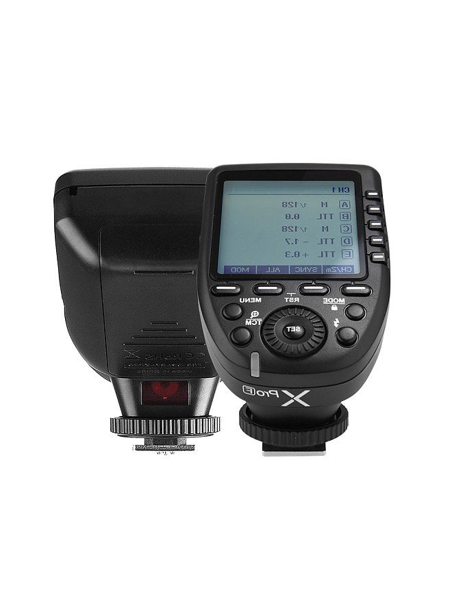 Xpro-F TTL Wireless Flash Trigger Transmitter Support TTL Autoflash 1/8000s HSS Large LCD 5 Group Buttons 11 Customizable Functions