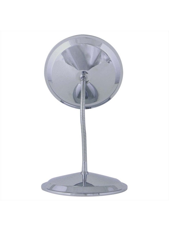 Double Vision™ Gooseneck Vanity/Wall Mount Mirror 5X/10X Magnification, Made in the USA