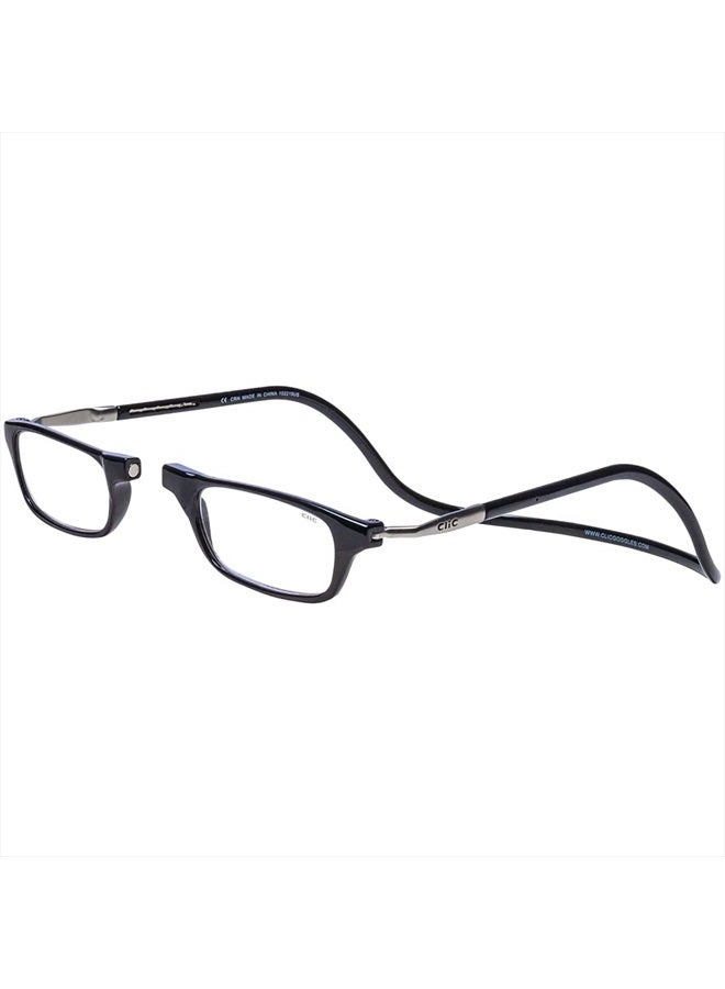 Magnetic Reading Glasses, Computer Readers, Replaceable Lens, Original Long, (M-L, Black, 1.25 Magnification)