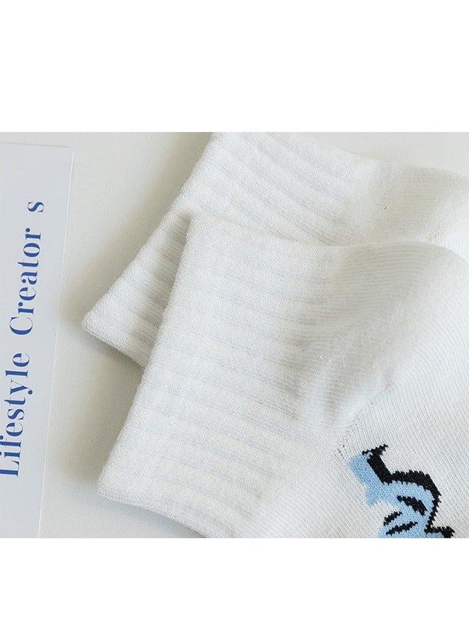 5 Pairs Shallow Mouth Boat Socks Cotton Breathable Sweat-absorbent Sports Sock High Quality Comfortable Fashion Socks Deodorant Business Socks