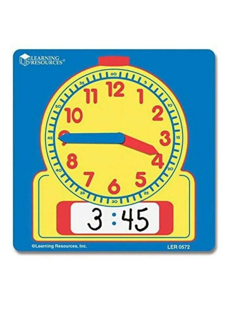 Write-On Wipe-Off Student Clocks Set of 10