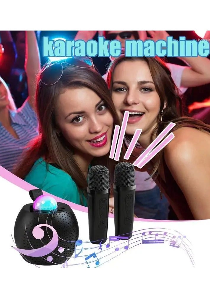 Microphones Karaoke Machine Voice Changing With 2 Wireless Light Design For Indoor Outdoor Fun