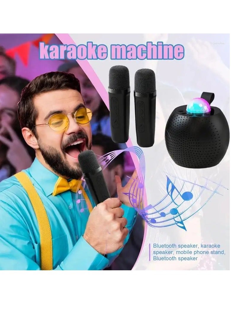 Microphones Karaoke Machine Voice Changing With 2 Wireless Light Design For Indoor Outdoor Fun