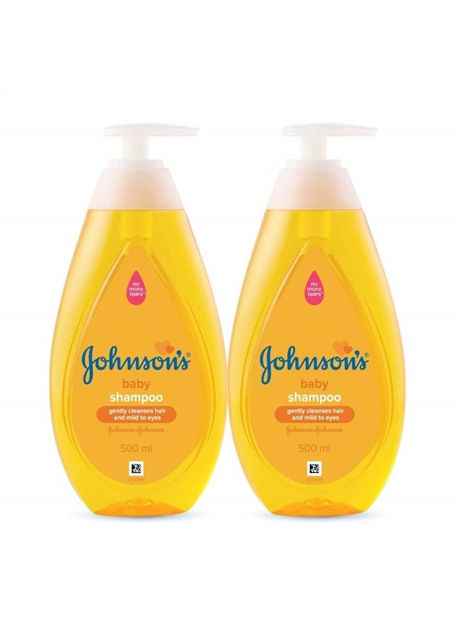 2 Pk. Johnson's Baby Shampoo 500ml (1000ml Total)