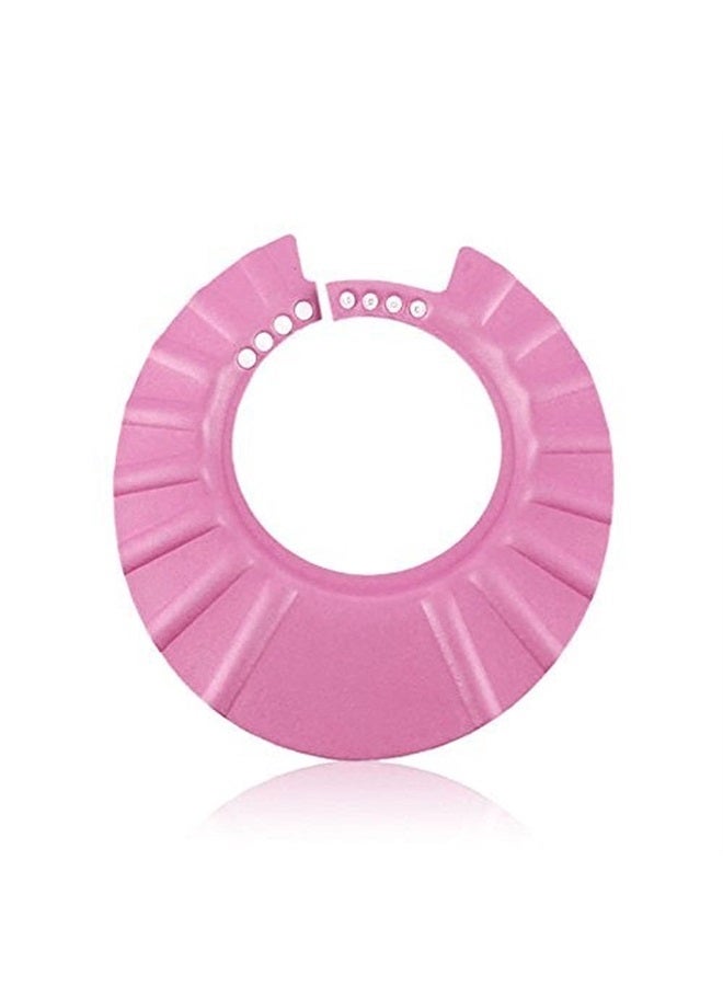Baby Safe Shampoo Shower Bathing Protection Soft Shower Cap Hat Wash Hair Shield for Children Kids (Pink)