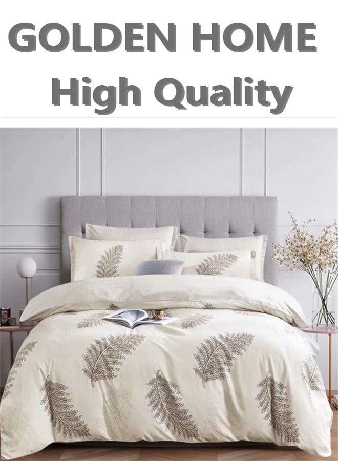 King/queen/single size, striped pattern duvet cover set. 6 Piece set includes 1 Comforter Cover, 1 Fitted Bedsheet, 4 Pillowcases