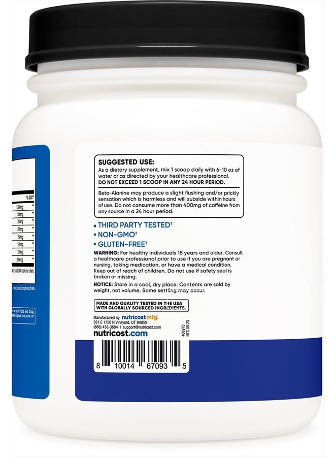 Pre-X Xtreme Pre-Workout Complex Powder, Blue Raspberry, 60 Servings, Vegetarian, Non-GMO and Gluten Free