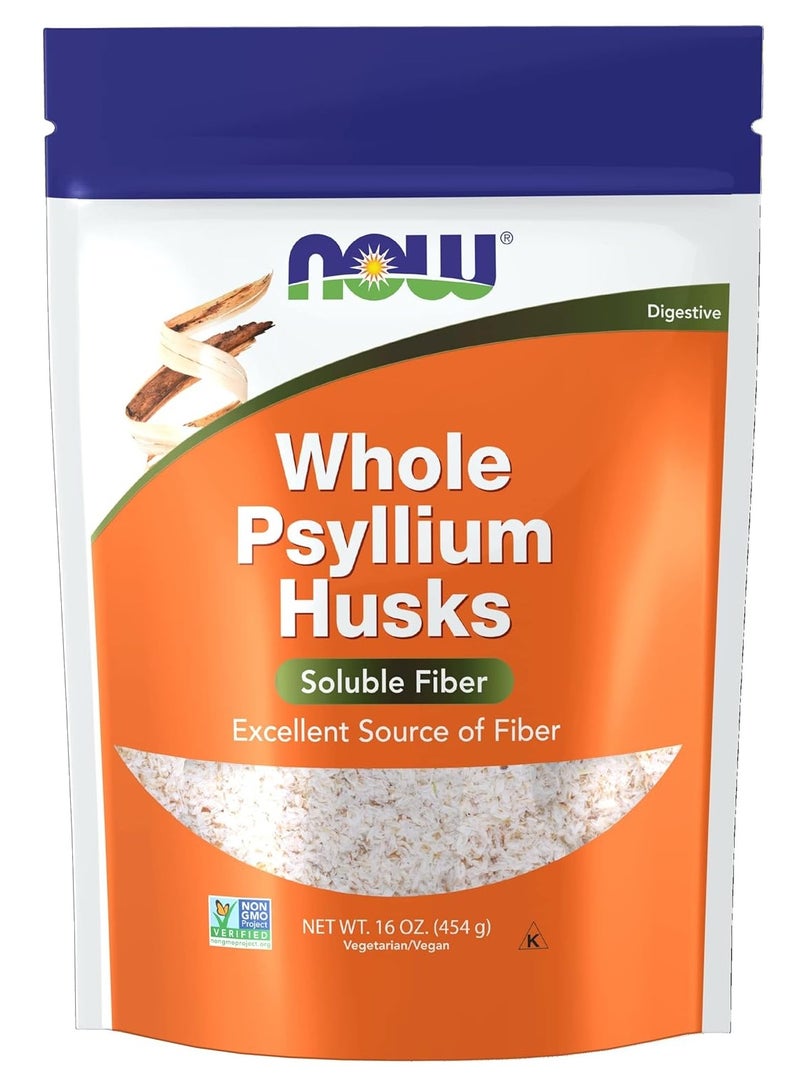 Whole Psyllium Husks Soluble Fiber Powder 454g
