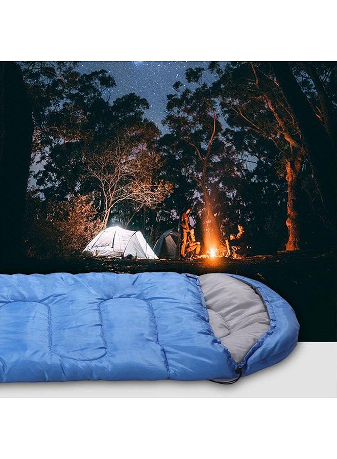 Ultra Light Sleeping Bag for Backpacking Compartment for Adults 170T Envelope 4 Seasons Hooded Travel Dirt-proof Spacious and Comfortable Warm and Windproof