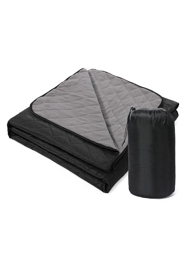 Camping Blanket Water-resistant Quilted Fleece Stadium Blanket for Outdoor Camping Picnic Park